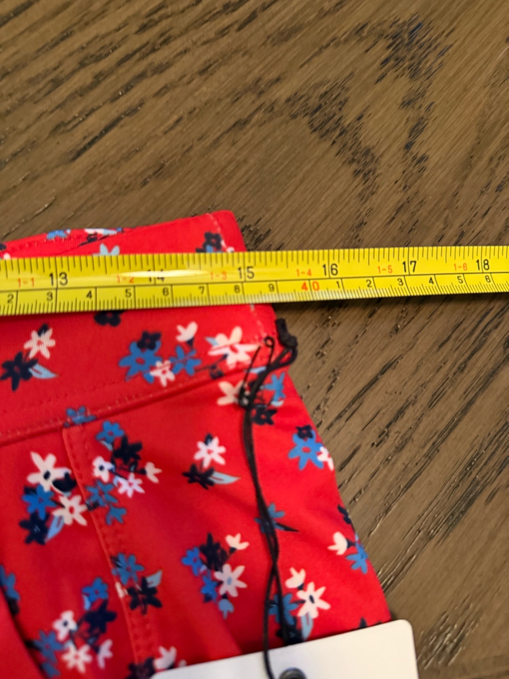 Belyn Key Red Floral Skort with Blue & White Accents - Picture 4 of 8